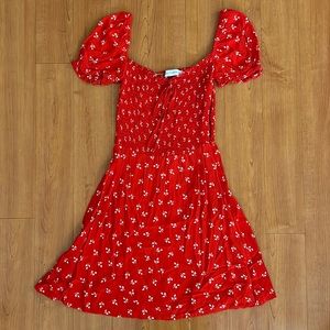 Faithfull The Brand Red Dress Size S